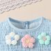 "Baby Girl Floral Ruffle Sleeveless Romper & Shorts Set – Soft Cotton Blend, Breathable Summer Outfit For Toddlers (1-3 Years, 80-100cm)"_viptrois.com
