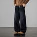 Vintage Style Jeans For Men & Women – High Street Loose Fit Straight-Leg Denim Pants, Durable & Casual_viptrois.com