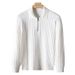 New Style Lapel Knitted Polo Shirt Warm Ribbed Sweater Men's Autumn And Winter Light Business Half Zip Top Trend_viptrois.com