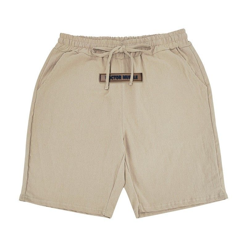Men's Breathable Linen-Blend Casual Shorts – Lightweight Summer Beach Shorts With Elastic Waist – Relaxed Fit Quick-Dry Travel Shorts_viptrois.com