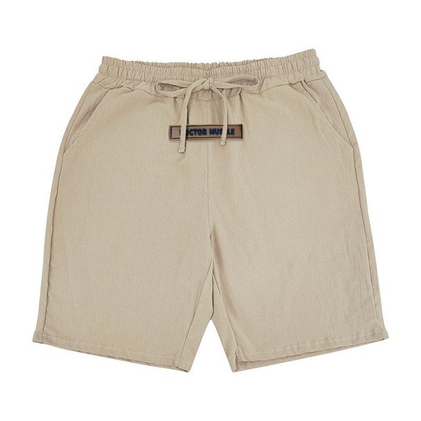 Men's Breathable Linen-Blend Casual Shorts – Lightweight Summer Beach Shorts With Elastic Waist – Relaxed Fit Quick-Dry Travel Shorts_viptrois.com