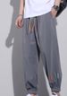 Men's Summer Thin Ice Silk Pants, Fashionable Teenagers' Casual Loose Sports Pants_viptrois.com
