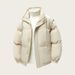 Men's Winter Cotton-Filled Jacket - Loose Fit Casual Stand Collar Coat For Unisex Fashion (Black, Purple, Olive, Khaki)_viptrois.com