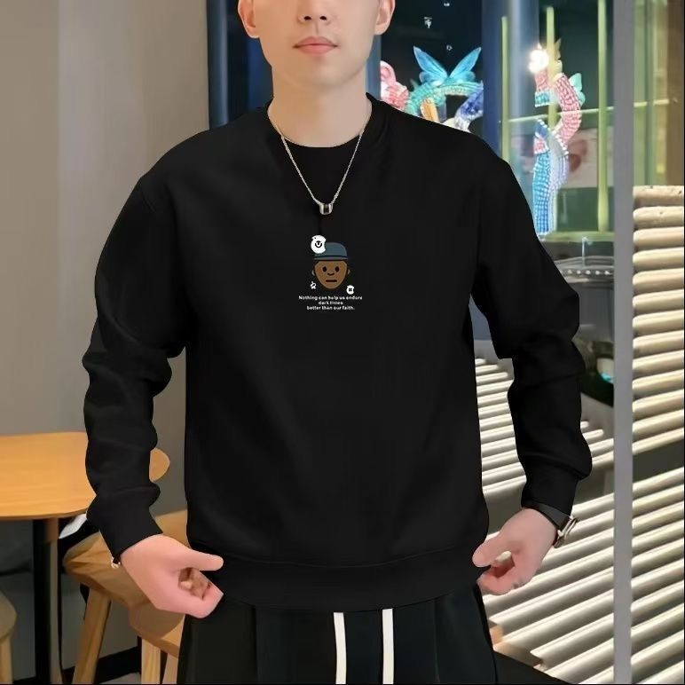 FW25 Matching Couple Cotton Crew Neck Sweatshirt - His & Hers_viptrois.com