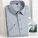 Men's Clothing Men's Summer Modal Blend Shirt – Breathable Stretch Short Sleeve (8 Colors, 11 Sizes, Wrinkle-Resistant & Moisture-Wicking)_viptrois.com