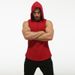 Pure Cross-Border Men's Fitness Sports Stretchy Hooded Sleeveless Round Hem Sweatshirt One-Piece Dropshipping_viptrois.com