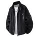 American High Street Stand-up Collar Jacket Men's Spring And Autumn Trendy Brand Zipper Design Baseball Jacket_viptrois.com