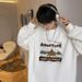 Huamian Crew Neck Men Camping Tent Printed Student Casual Hoodless Sweatshirt Jacket Teenager_viptrois.com