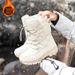 「XGXC」Plush And Thickened Snow Boots For Men And Women High-top Cold-proof Couple Cotton Shoes Fashionable Casual Boots Winter High-top_viptrois.com