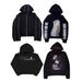 Y2k Retro Print Hoodie – Vintage-Inspired Oversized Pullover With Drop Shoulder (Unisex Streetwear, Polyester, Black/Grey, S-Xl)_viptrois.com