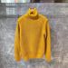 Men's High Neck Slim Fit Sweater, Winter Autumn Solid Color Knit Pullover, Trendy Casual Chic Style, Loose Fit Hooded Long Sleeve Top_viptrois.com