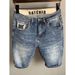 Men's Slim Fit Straight Leg Stretch Denim Shorts New Summer Style High Street Versatile Five Point_viptrois.com