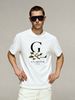 Men's 100% Cotton GL Camellia Print Tee, CLARIVO PARIS Casual Round Neck French Vintage Short Sleeve T-shirt_viptrois.com