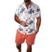 Men's Summer T-shirt Shirt Set Casual Loose Short Sleeve Shorts Sweat-absorbing Breathable_viptrois.com