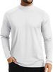 Men's Warm Wool Shirt With High Collar, Long-sleeved Sports Thermal Undershirt, Winter Running Top_viptrois.com