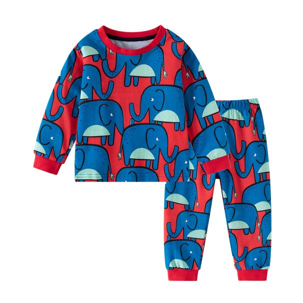 2025 Children's Clothing Autumn Trousers Autumn Clothes Children's Underwear Set Home Clothes Pajamas Middle And Large Children 2 7 Years Old_viptrois.com