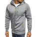 2023 New Fashion Korean Slim Zipper Decorative Hoodie Men's Pullover Sweatshirt W05_viptrois.com