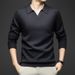 Men's Sweater Long Sleeve Seagull Neck Casual Business Versatile Knitted Sweater Men's Clothing_viptrois.com