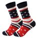 Explosive plus-size wicking cotton striped socks for women mid-tube socks for men_viptrois.com