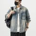 Men's Clothing Large Size Men's Spring New Retro Denim Shirt Men's Loose Versatile Embroidered Shirt Jacket Men_viptrois.com