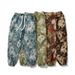Men's Clothing Retro Oil Painting Floral Jacquard Casual Pants Large Size Non Elastic Loose Harem Pants_viptrois.com