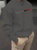 Autumn And Winter Men's Casual Loose, Simple And Fashionable Paris Graphic Print Round Neck Long Sleeved Sweatshirt_viptrois.com