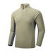 Men's Clothing Spring Outdoor Long Sleeved Sports T Shirts Running Fitness Training Clothes_viptrois.com