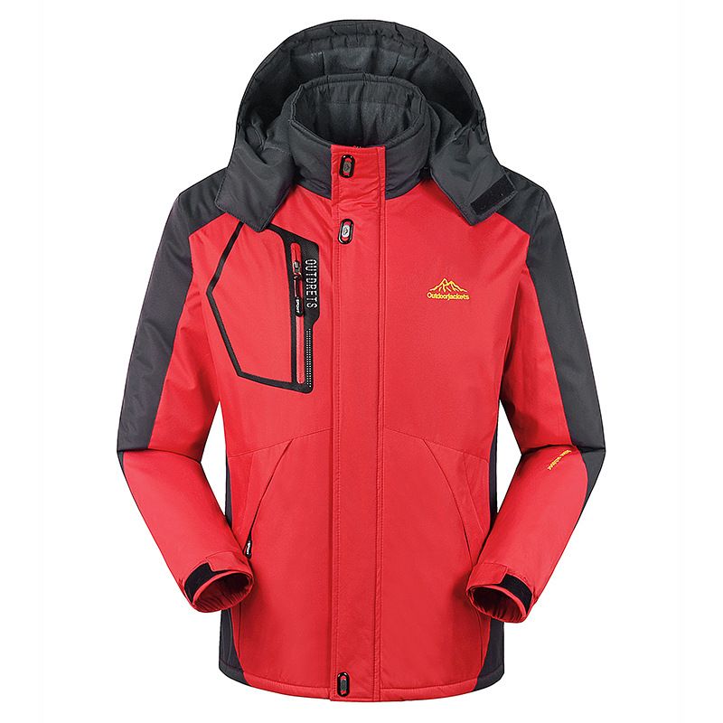 Men's Clothing Fleece-lined Thickened Rush Clothes Outdoor Sports Top Clothes Casual Large Size Men's Jacket_viptrois.com