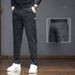 Men's Clothing Men's autumn thin six pocket denim jacquard high elastic trend fashion ultra thin trousers men's breathable breeches_viptrois.com