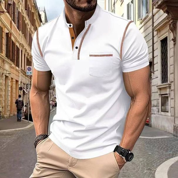 Summer 2025 New Men's Short-sleeved T-shirt With Quick-drying Casual Polo Shirt For Men_viptrois.com