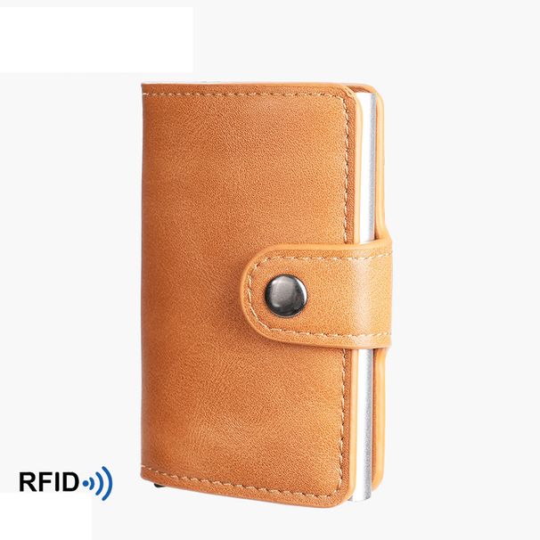 Men's Wallet Card Cases RFID Anti Theft Card Box Carbon Fiber Metal Aluminum Box Automatic Pop Up Men And Women Credit Card Holder_viptrois.com