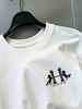 100% Cotton Men's 3-Pack T-shirts Heraldic Twin Horses With H Monogram Print Crew Neck Short Sleeve Casual Tops In Black White Gray_viptrois.com