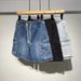Summer New Men's Denim Shorts Street Wear Retro Korean Harajuku Pocket Jeans Shorts Hip-hop Denim Work Pants Men's Style_viptrois.com