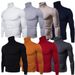 2024 High Collar Sweater Men Slim Fit Autumn Winter Warm Men's Base Knitwear Straight_viptrois.com