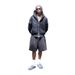Men's Clothing Autumn And Winter New Street Personality Trend Leisure Solid Color Zipper Sweater Hoodie Men And Women_viptrois.com
