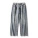 "Unisex Straight-Leg Jeans - Classic Hong Kong Style Denim Pants For Men & Women | Timeless Vintage Wash Options"_viptrois.com