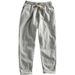 Men's Clothing Linen Casual Pants Cotton Breathable Elastic Trousers Fit Straight Leg Joggers | Light Grey/Navy/Black/Maroon/Charcoal (Sizes M-4XL)_viptrois.com