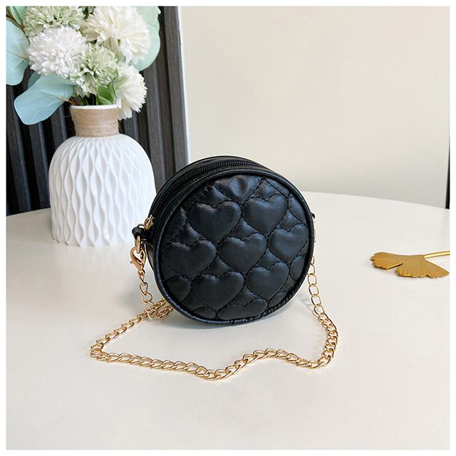 Mini Bag Small Round Bag Macaron Color Girl Baby Embroidery Thread Love Kindergarten Outdoor Shape Coin Purse Shoulder Crossbody Chain Bag_viptrois.com