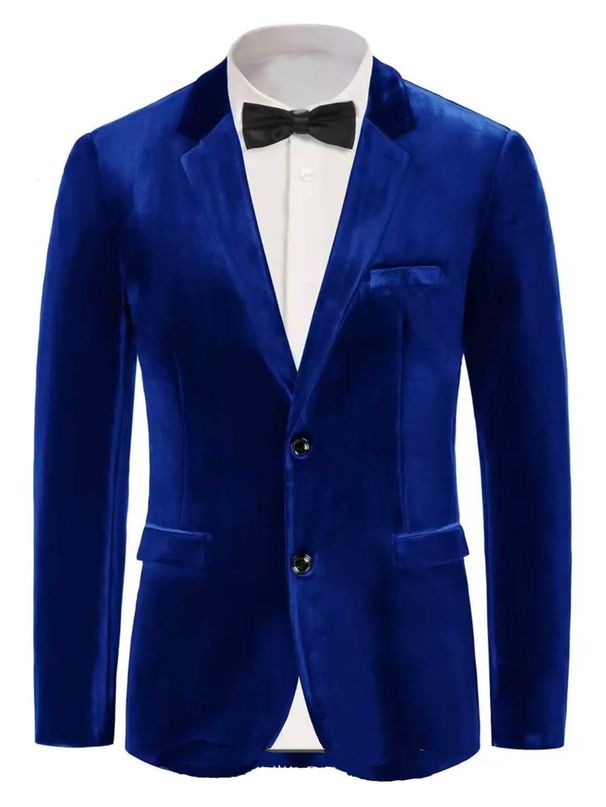 Loom 2025 Autumn Winter New European And American Men's Casual Slim Fit Velvet Blazer Small Suit Trend_viptrois.com