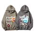American High Street Couple Niche Retro Hooded Sweater Fleece Sweater Men And Women_viptrois.com