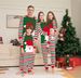 Christmas Letter striped Christmas family dress printed home dress pajamas_viptrois.com