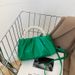 Soft Cloud Shoulder Bag For Women - Minimalist Crossbody Purse With Wrinkle Design, Lightweight PU Handbag For Daily Use (Green, Blue, Black, Beige)_viptrois.com