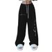 Kid's Clothing Hip Hop Simple Print Hiphop Street Dance High Waist Trousers Women's Casual Jazz Loose Drawstring Trousers_viptrois.com