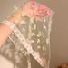 Dopamine Agile Butterfly French Fairy Charm Lace Triangular Headscarf For Women's Headscarf, Mesh Scarf, Headband,_viptrois.com
