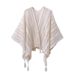 Gradient Color Spring And Summer Thin Hollow Out Outfit, Large Shawl, Women's Ethnic Cloak, Qinghai Yunnan Decorative_viptrois.com