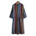 Men's Clothing spring and summer new Middle Eastern clothing long sleeved one piece Arabic menswear striped print Muslim men's robe_viptrois.com