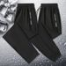 Men's Clothing Ice Silk Trousers Men's Large Size Straight Leg Cuffs Casual Summer Thin Nylon Trousers_viptrois.com