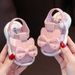 Girls Summer Sandals 0 3 Years Old Small Children Baby Soft Bottom Non Slip Outer Wear Closed Toe Shoes Infant Buckle Toddler Shoes_viptrois.com