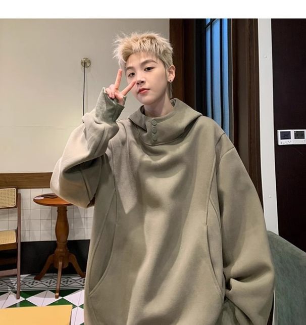 Spring and Autumn Hoodie Hoodie Men's Casual Trendy Brand Versatile Youth Rascal Handsome Retro Sports Coat_viptrois.com