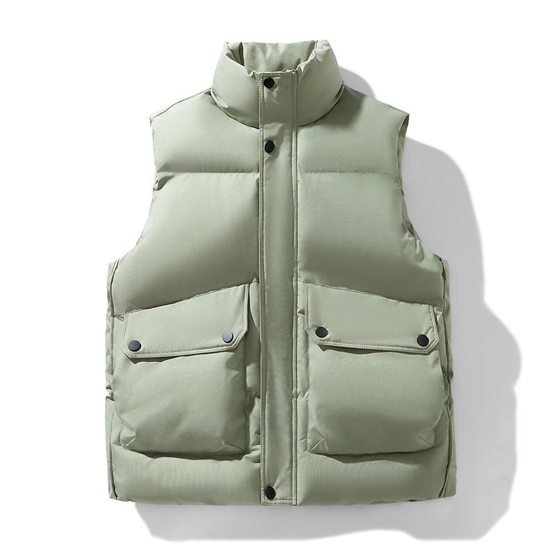 Men's Clothing Thickened Winter Vest Jacket Men's Winter Vest Jacket - Warm Quilted Sleeveless Coat Casual Stylish Outfits (Multiple Colors & Sizes)_viptrois.com